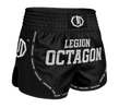 Spodenki Muay Thai Kickboxing Legion Octagon Mesh Premium czarno/białe