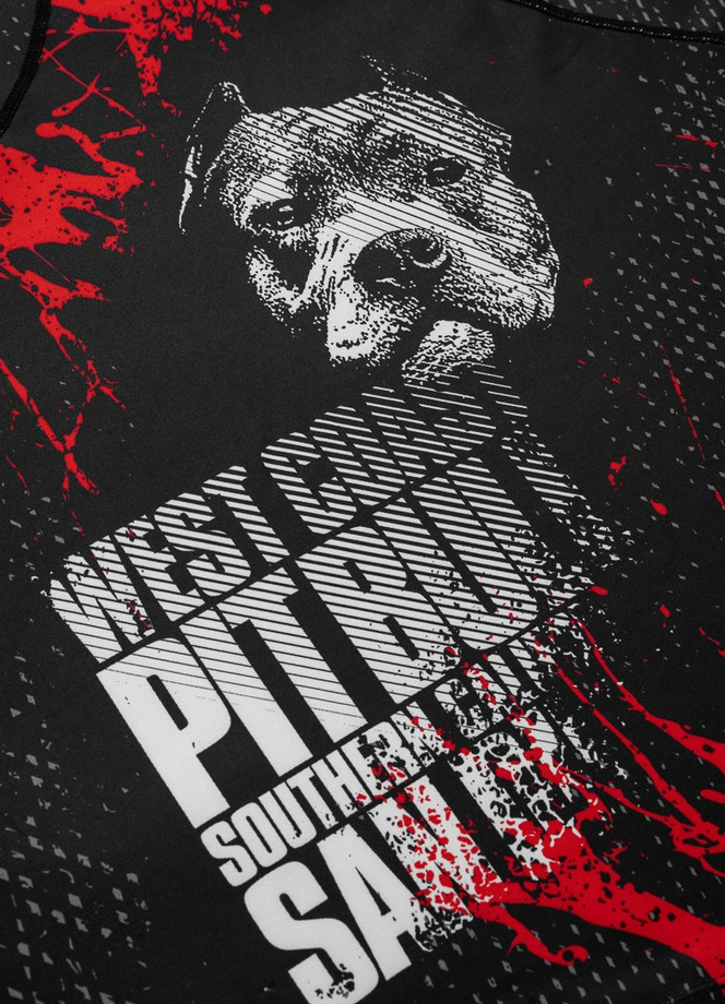 Koszulka Longsleeeve męski Pit Bull Pitbull Performance Pro Plus Blood Dog II czarna