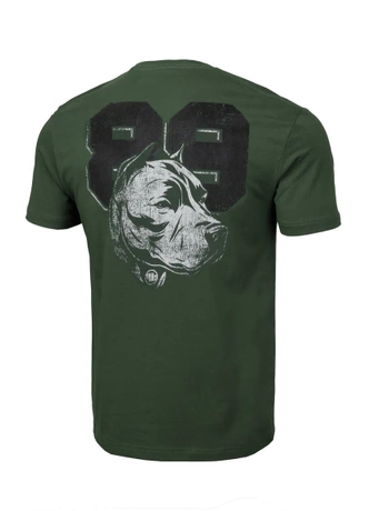 Koszulka męska T-Shirt Pit Bull Pitbull Dog 89 zielona