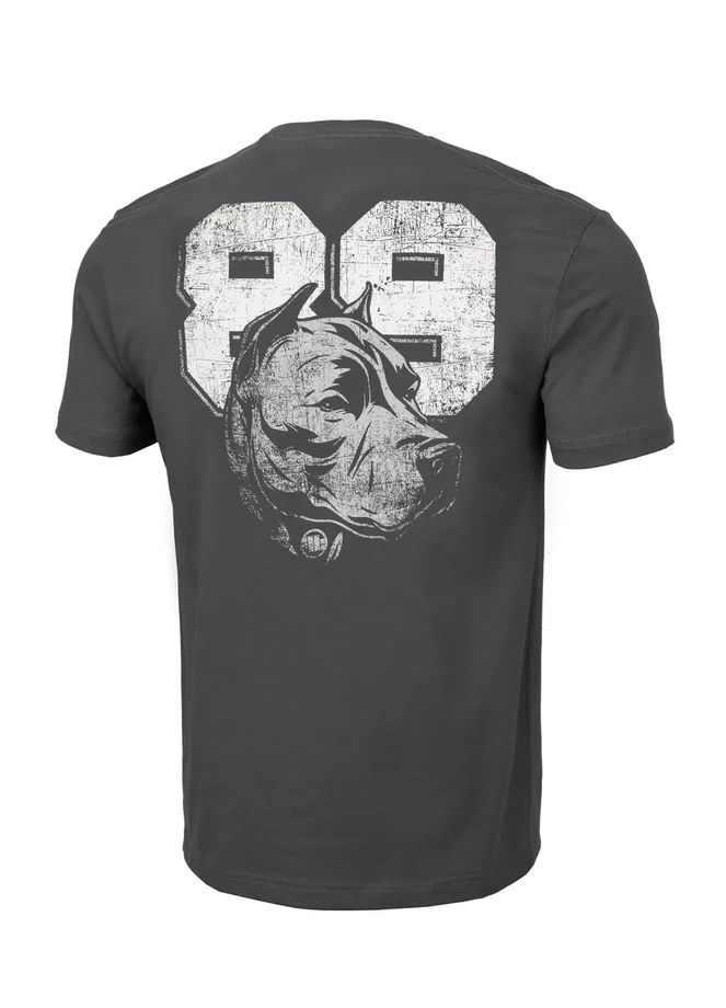 Koszulka męska T-Shirt Pit Bull Pitbull Dog 89 grafitowa