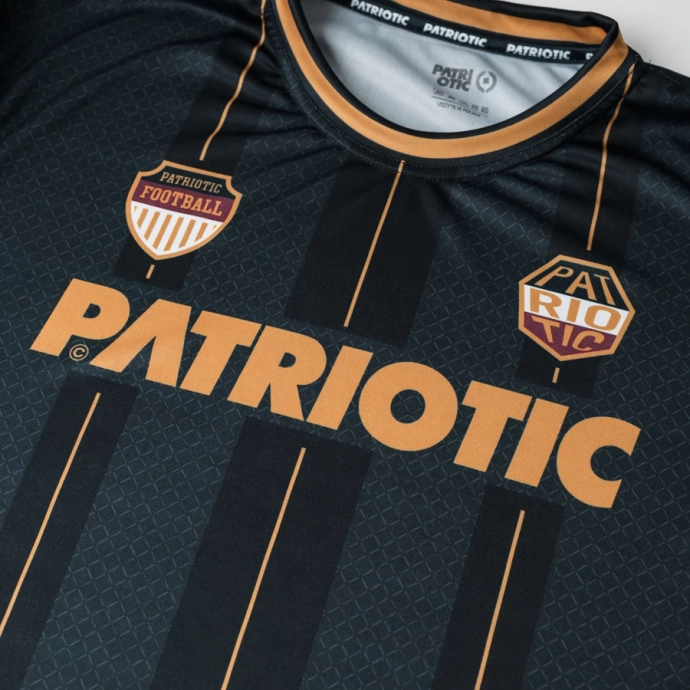 Koszulka męska T-shirt Patriotic F-Football Orange czarna