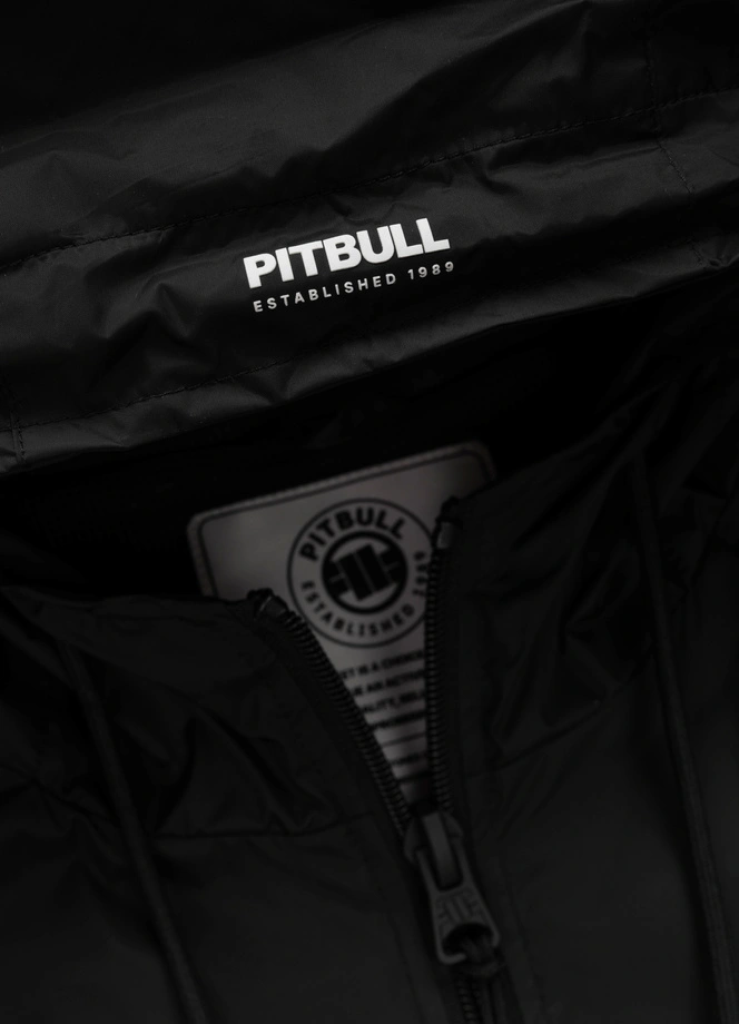 Kurtka męska wiosenna przejściowa Pit Bull Athletic Tape wiatrówka czarna