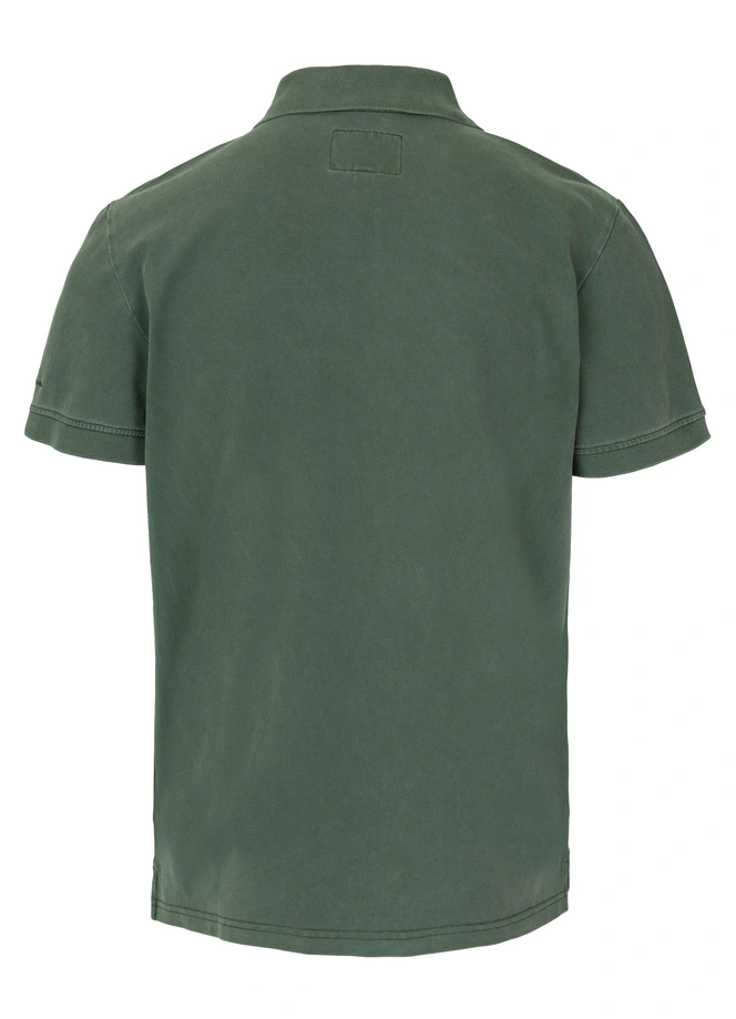 Koszulka męska Polo Pitbull Pique Small Logo Washed zielona