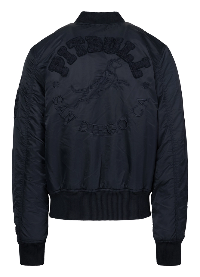 Kurtka męska przejściowa bejsbolówka Pit Bull Hacket granatowa