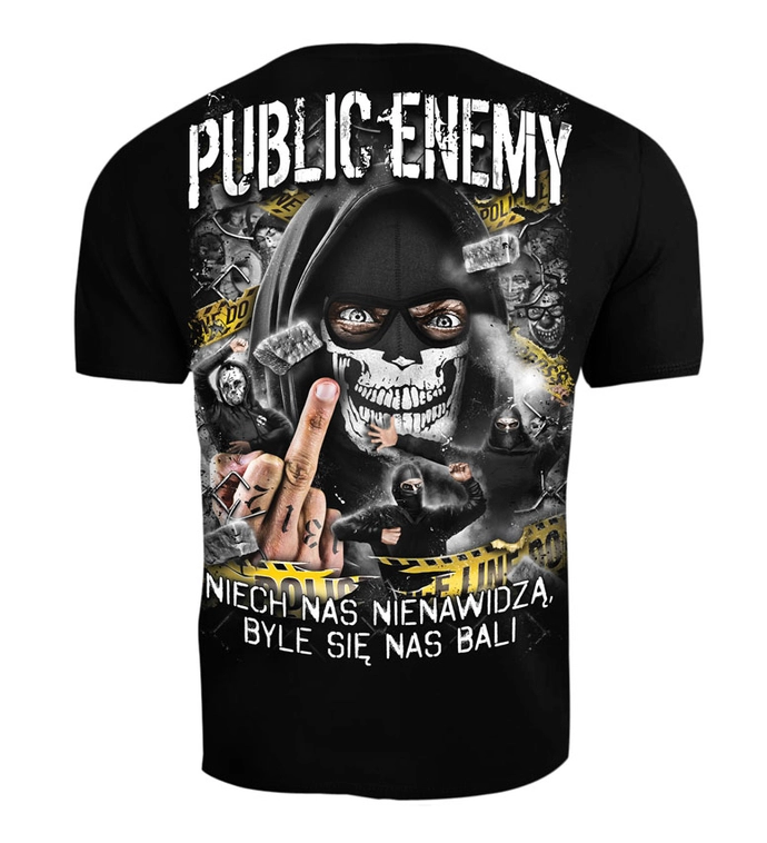 Koszulka męska T-shirt Public Enemy Niech Nas Nienawidzą czarny