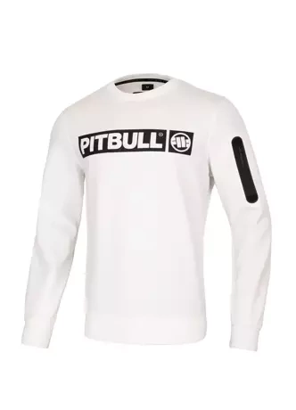 Bluza męska Pitbull Beyer Pit Bull crewneck biała