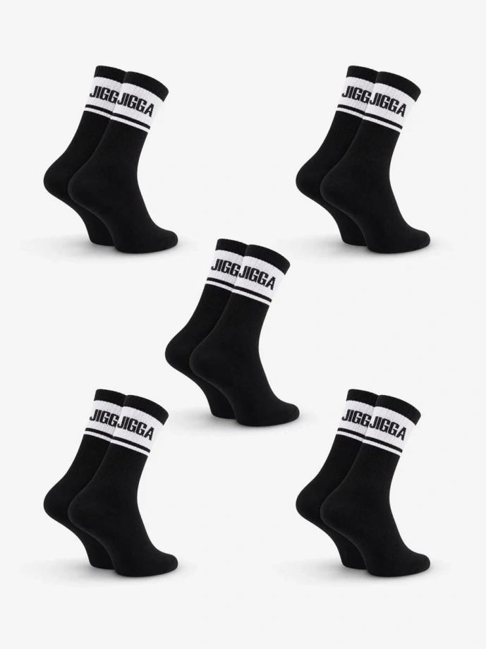 Skarpety długie 5 par Jigga Wear Block czarne