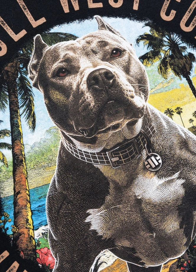 Koszulka męska T-Shirt Pit Bull Beach Boy czarna