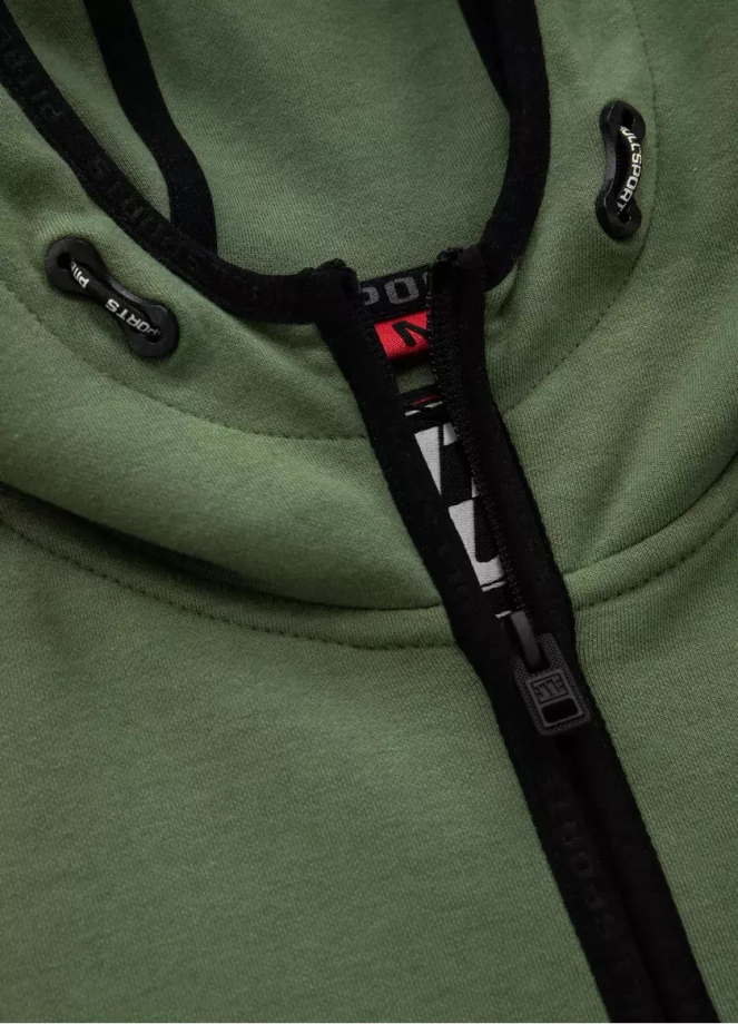 Bluza męska Pitbull Hermes Pit Bull hooded zielona