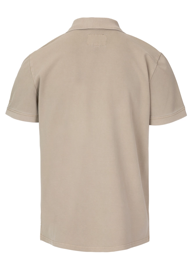Koszulka męska Polo Pitbull Pique Small Logo Washed beżowa