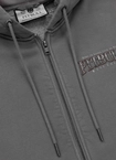 Bluza męska z kapturem Pitbull Pit Bull Ace Of Spades ZIP Washed szara