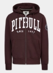 Bluza męska rozpinana z kapturem Pit Bull Norton ciemno bordowa