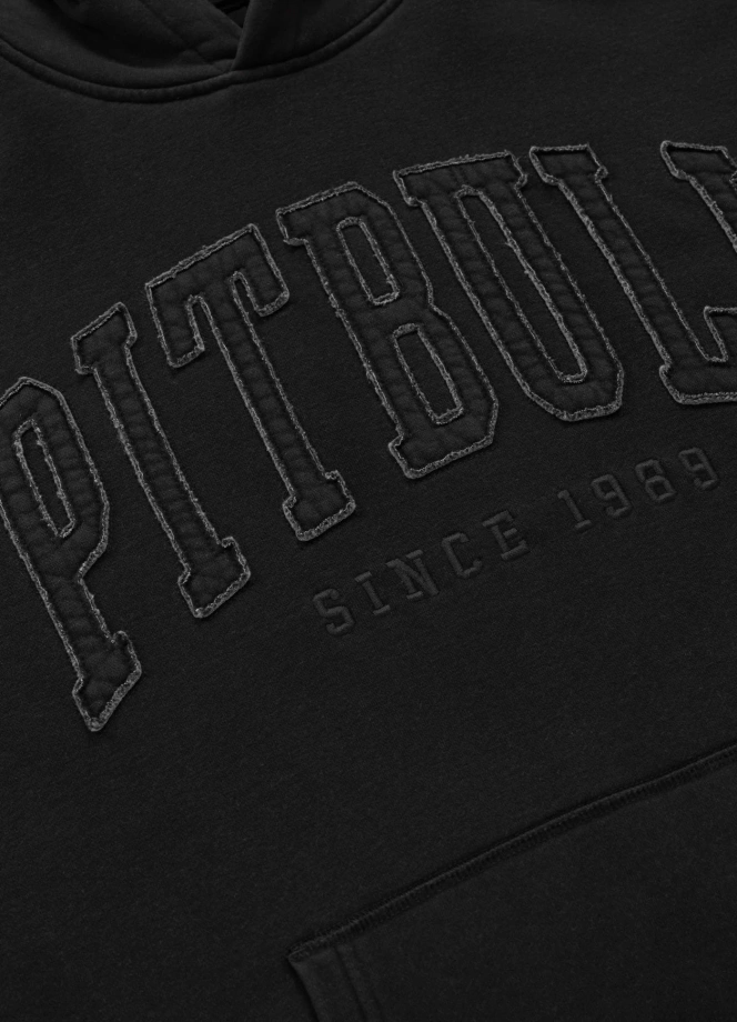 Bluza męska z kapturem Pit Bull Orlando ciemno grafitowa