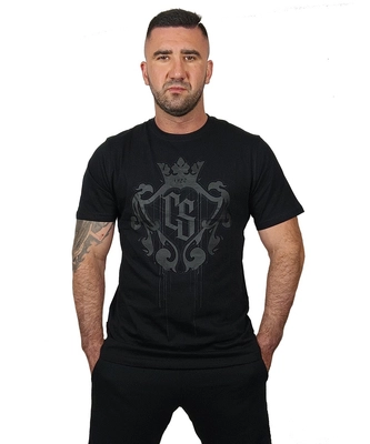 Koszulka męska T-shirt Ciemna Strefa Duży Herb czarna