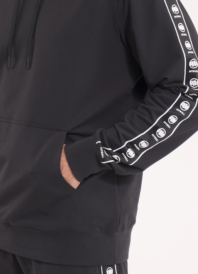 Bluza męska z kapturem Pitbull Pit Bull Tape Nugget czarna