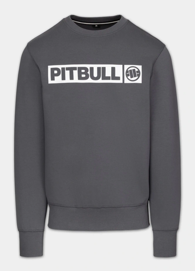 Bluza męska bez kaptura Pit Bull Charger grafitowa
