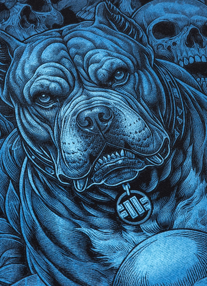 Bluza męska bez kaptura Pit Bull Guardian Angel czarna