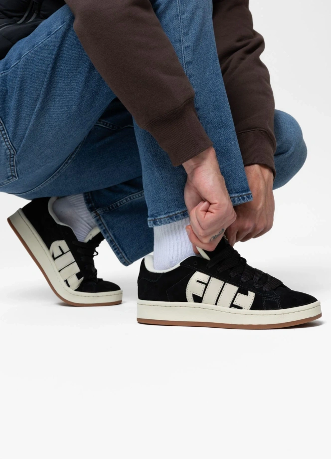 Buty sportowe sneakersy męskie Pit Bull Walker Logo czarne