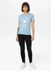 Koszulka t-shirt damska Pit Bull Pitbull Heartie jasno niebieska