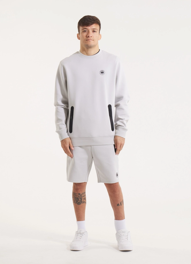 Bluza męska bez kaptura Pitbull Pit Bull Dogwood złamana biel