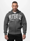 Bluza męska rozpinana z kapturem Pit Bull Norton grafitowa