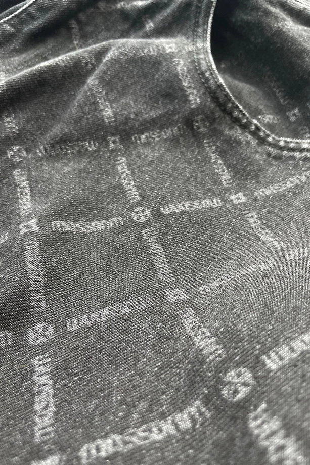 Spodnie męskie Jeans Extra Baggy Mass Denim Monogram czarne