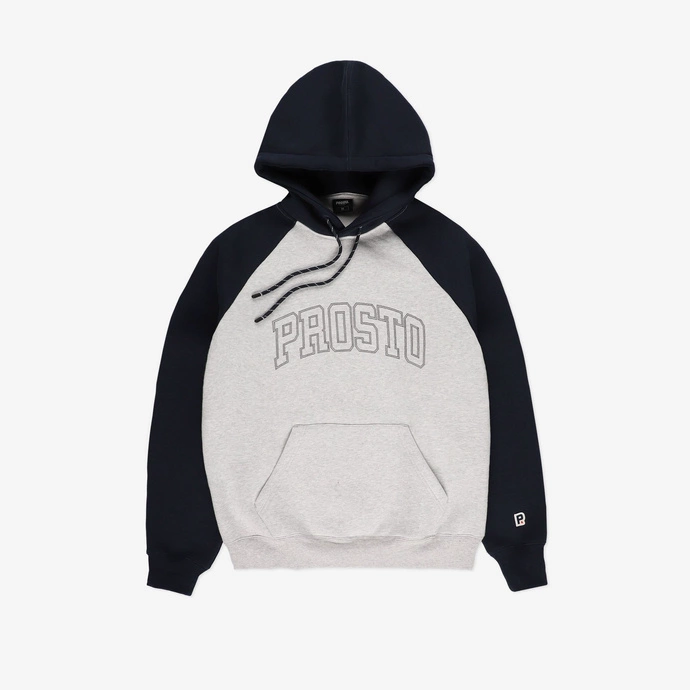 Bluza męska z kapturem Prosto Klasyk Shizzo hoodie szara