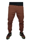Spodnie chino męskie jogger Ciemna Strefa RPK CS brązowe