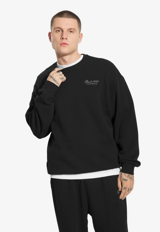 Bluza męska oversize Prosto Team crewneck czarna