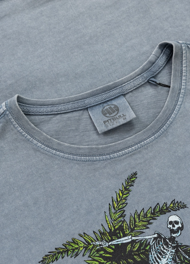 Koszulka męska T-Shirt Pit Bull Pitbull Open Beach sprany niebieski