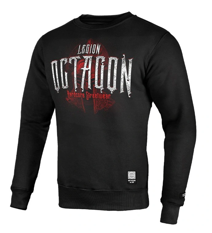 Bluza męska Octagon Legion crewneck czarna