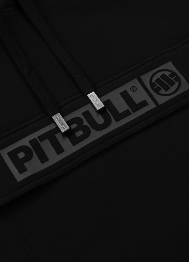 Bluza męska z kapturem Pitbull Pit Bull Two-Color Hilltop hooded czarna