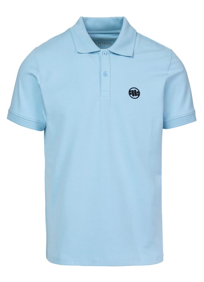 Koszulka męska Polo Pitbull Jersey Slim Fit Small Logo jasno niebieska