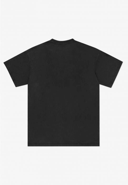 Koszulka męska t-shirt oversize Prosto Hex grafitowa czarna