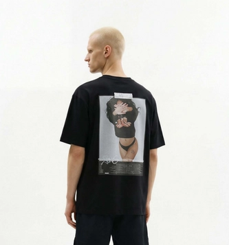 Koszulka męska t-shirt oversize Prosto Callendar czarna