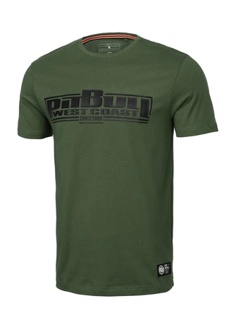 Koszulka męska T-Shirt Pit Bull Pitbull Slim Fit Classic Boxing zielona