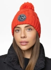 Czapka zimowa z pomponem Pit Bull Beanie Bubble Snow Crew 25 czerwona