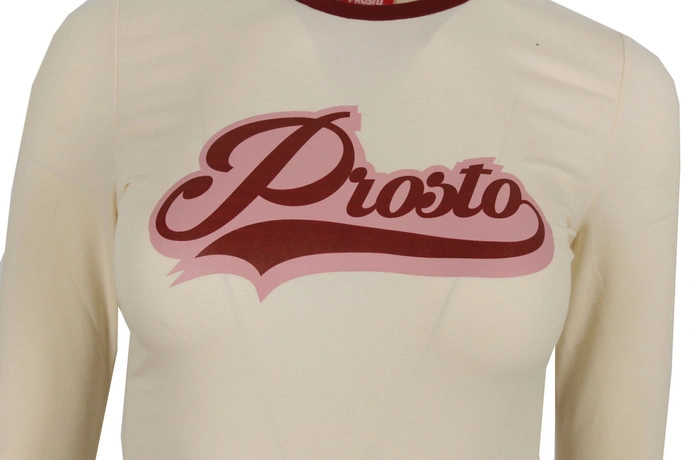 Koszulka Longsleeve damski Prosto Klasyk Ballu beż