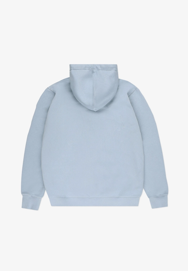 Bluza męska z kapturem oversize Prosto Box 2.0 jasno niebieska