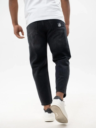 Spodnie męskie Jeans Carrot Jigga Wear Crown czarne