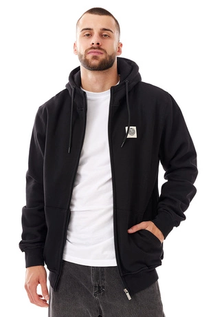 Bluza męska z kapturem Mass Dnm Patch zip hoody czarna