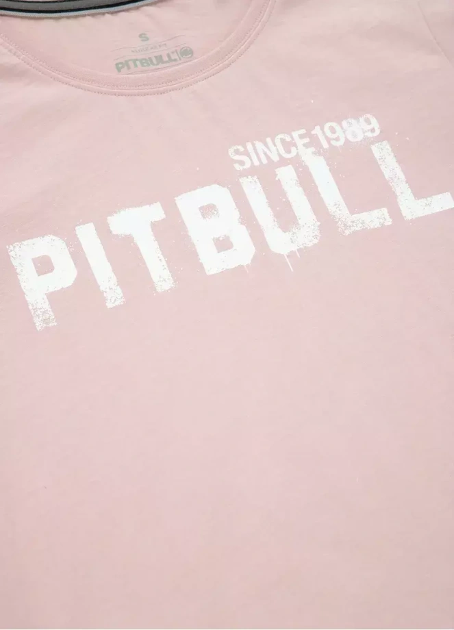 Koszulka t-shirt damski Pitbull Pit Bull Grafitti różowa
