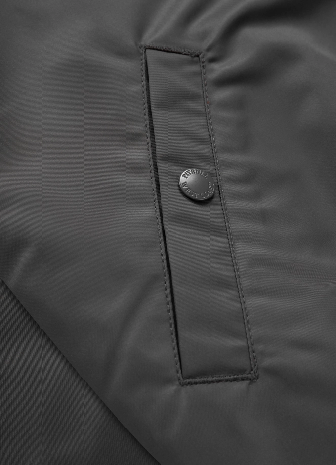 Kurtka męska przejściowa wiosenna Pit Bull MA 1 Logo Flight Jacket 2 bomber grafitowa szara