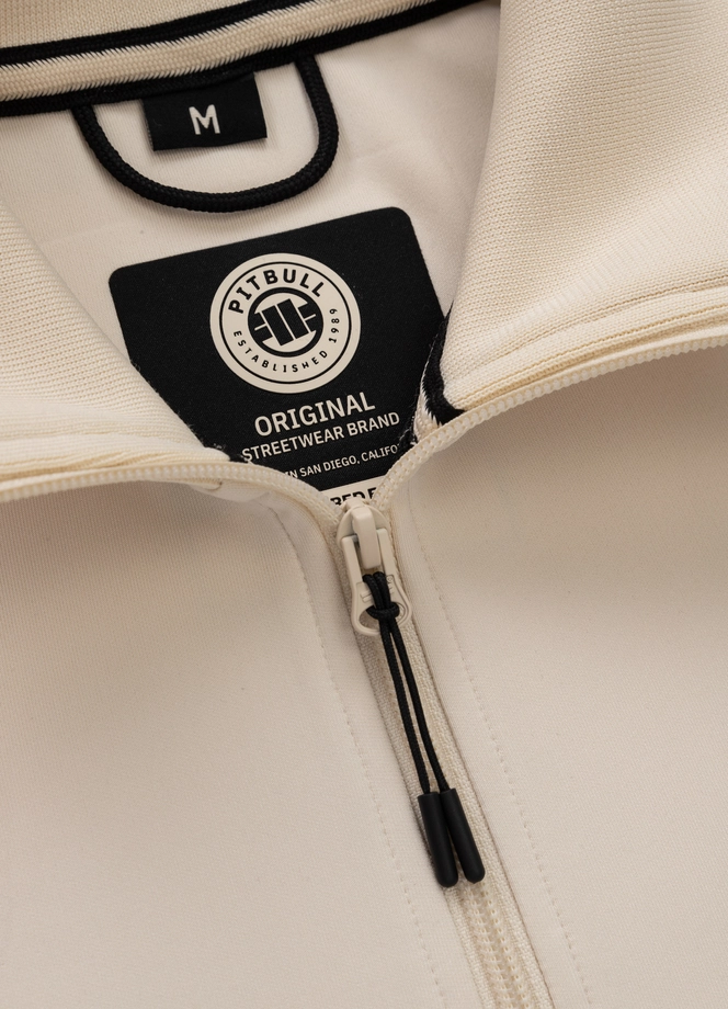 Bluza męska rozpinana Pitbull Pit Bull Powers off-white kremowa