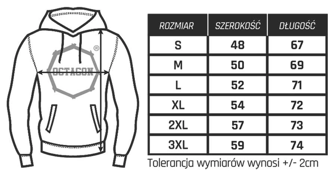 Bluza męska z kapturem Octagon Valhalla czarna