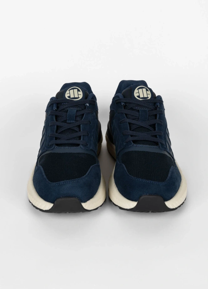 Buty sportowe sneakersy męskie Pit Bull Encino ciemno niebieskie