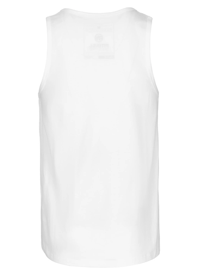 Koszulka męska tank top Pitbull Small Logo biała