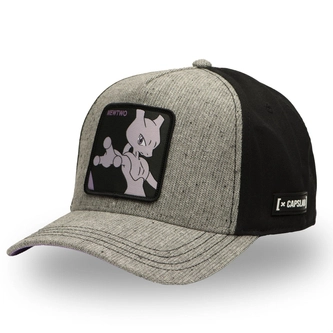 Czapka z daszkiem Capslab Pokemon Mewtwo szaro/czarna