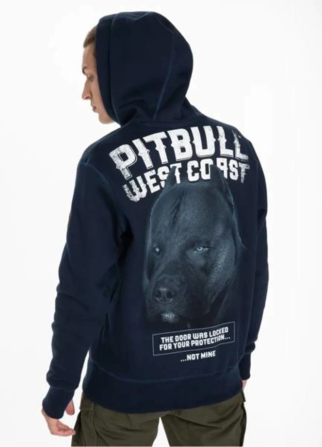 Bluza z kapturem Pit Bull Black Dog hooded navy