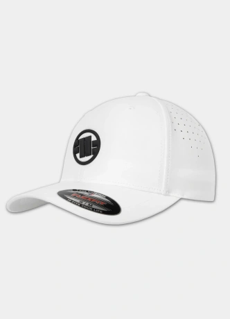 Czapka z daszkiem Full Cap Pit Bull Tech Logo biała
